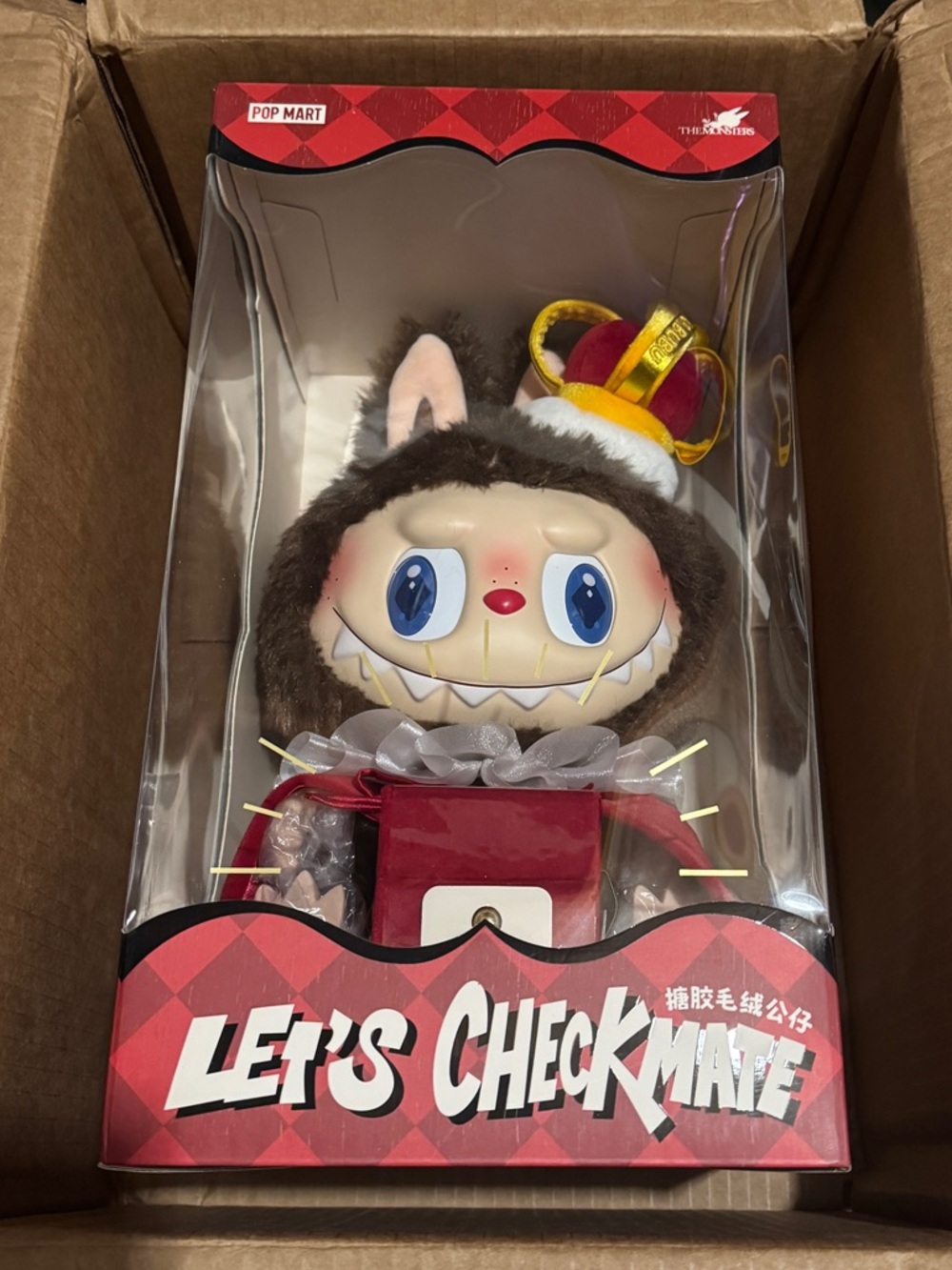Let’s Checkmate Labubu full size NWT in unopened box